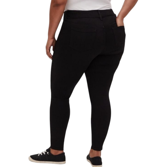 Torrid Black High Rise Skinny Super Stretch Jegging Jean Size 16 - Picture 2 of 12